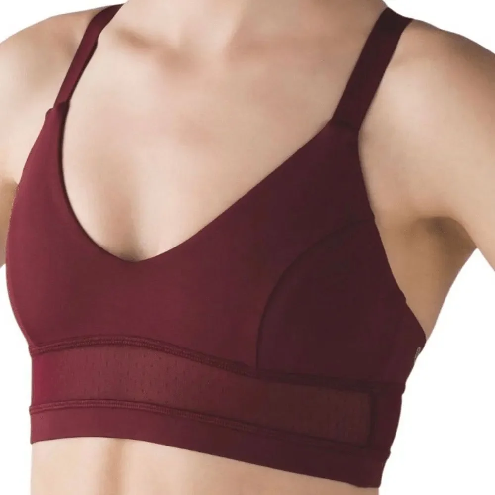Bra Lululemon Body Con Bra Deep Rouge Size 8